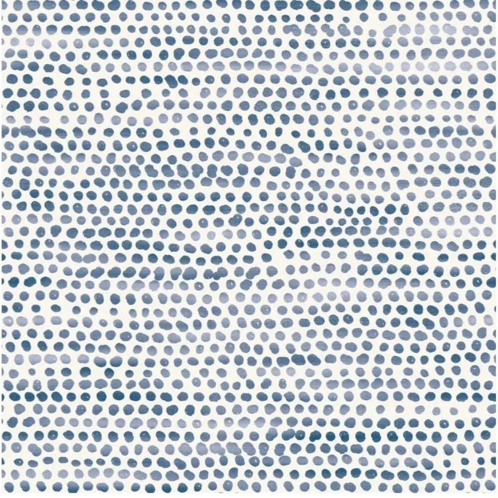 Tempaper Wallpaper Peel & Stick Removable Moire Dots Dot Blue Moon 5322 LV Roll